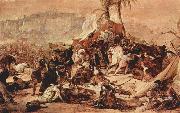 Francesco Hayez The Seventh Crusade against Jerusalem USA oil painting artist